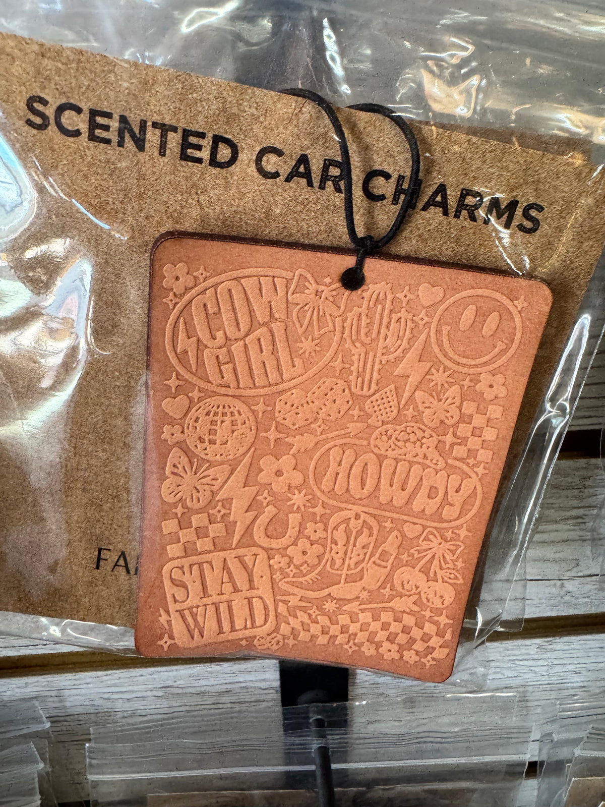 Leather Car Charm | Air Freshener