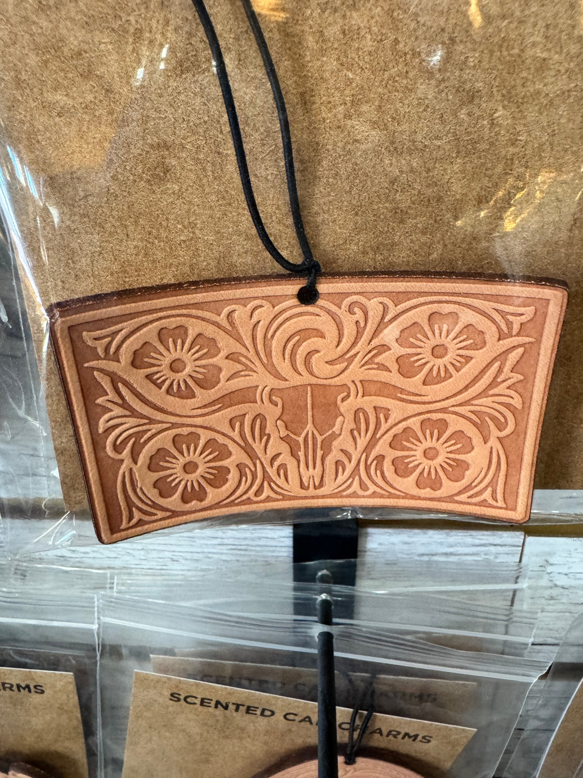 Leather Car Charm | Air Freshener