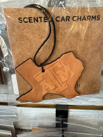 Leather Car Charm | Air Freshener