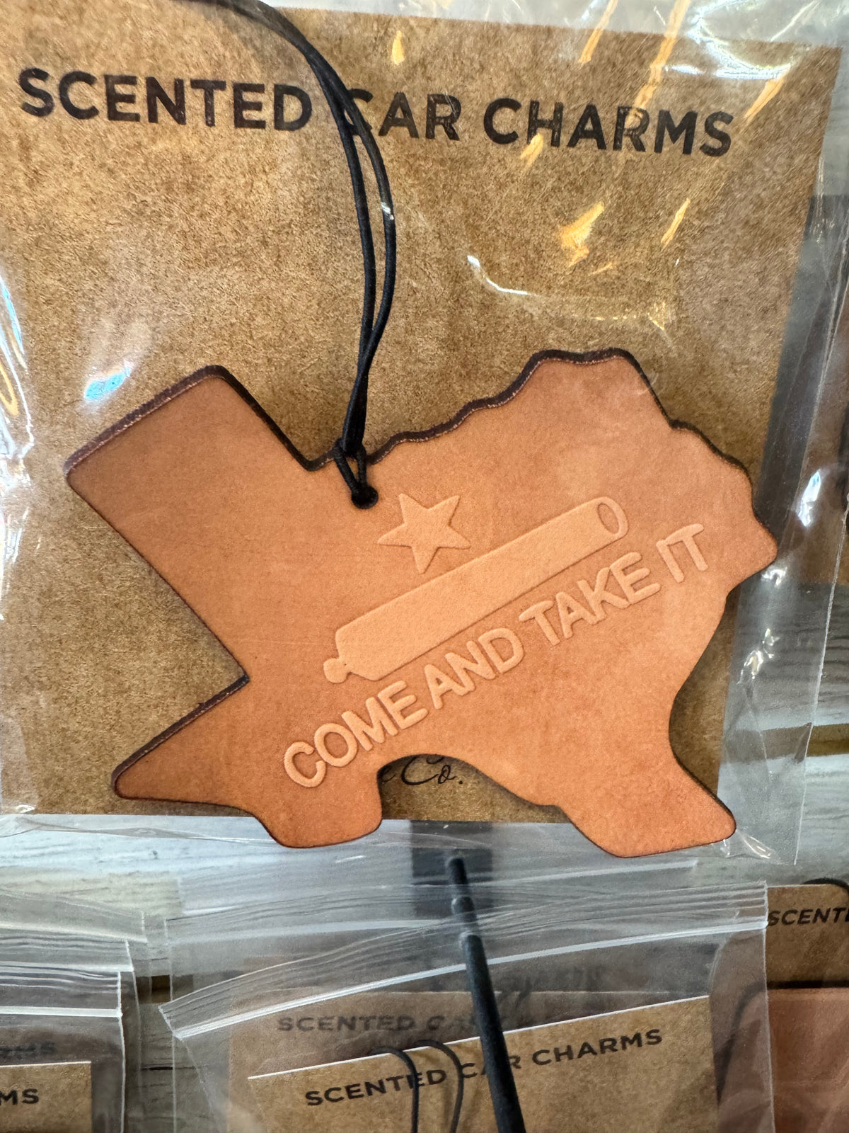 Leather Car Charm | Air Freshener