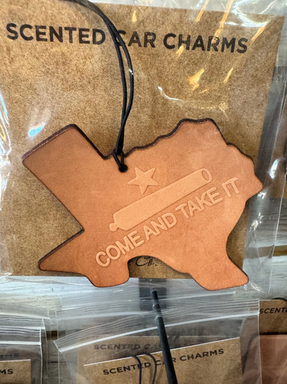 Leather Car Charm | Air Freshener