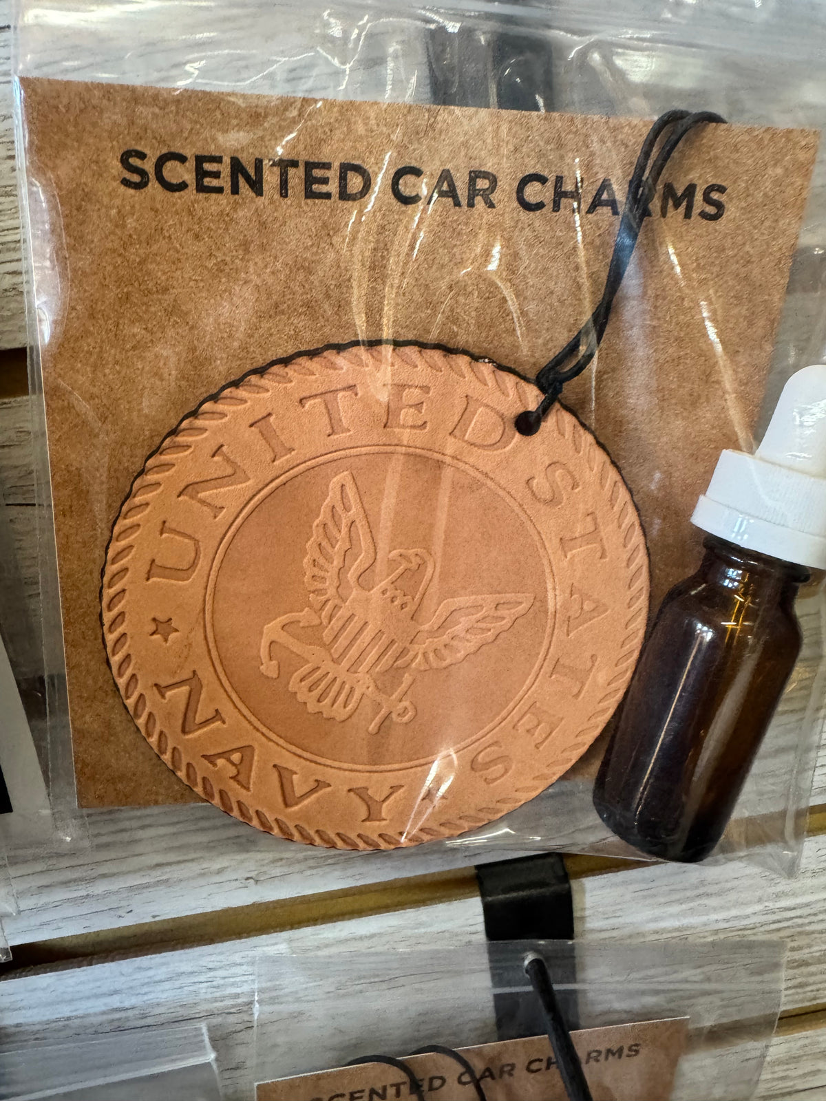 Leather Car Charm | Air Freshener