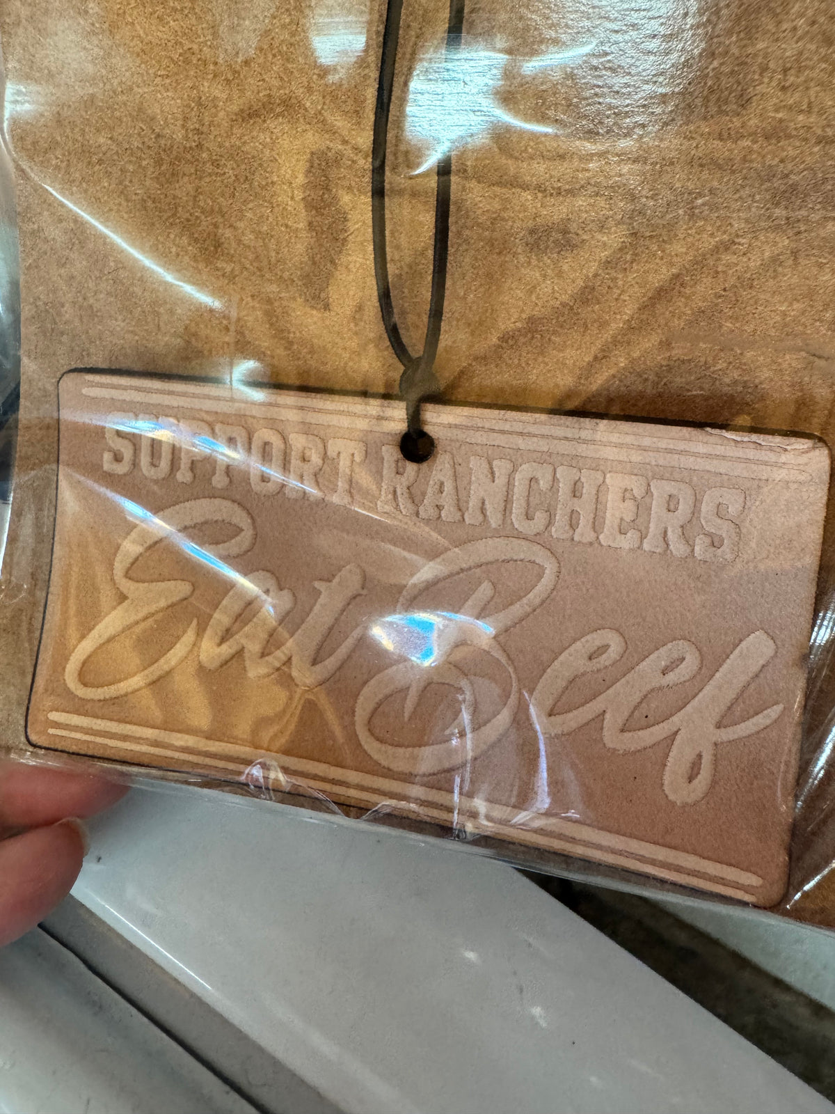 Leather Car Charm | Air Freshener