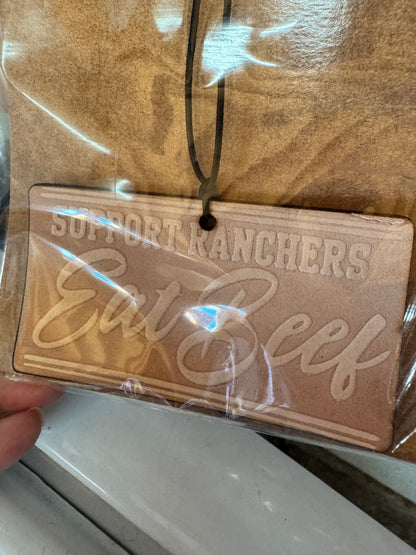 Leather Car Charm | Air Freshener