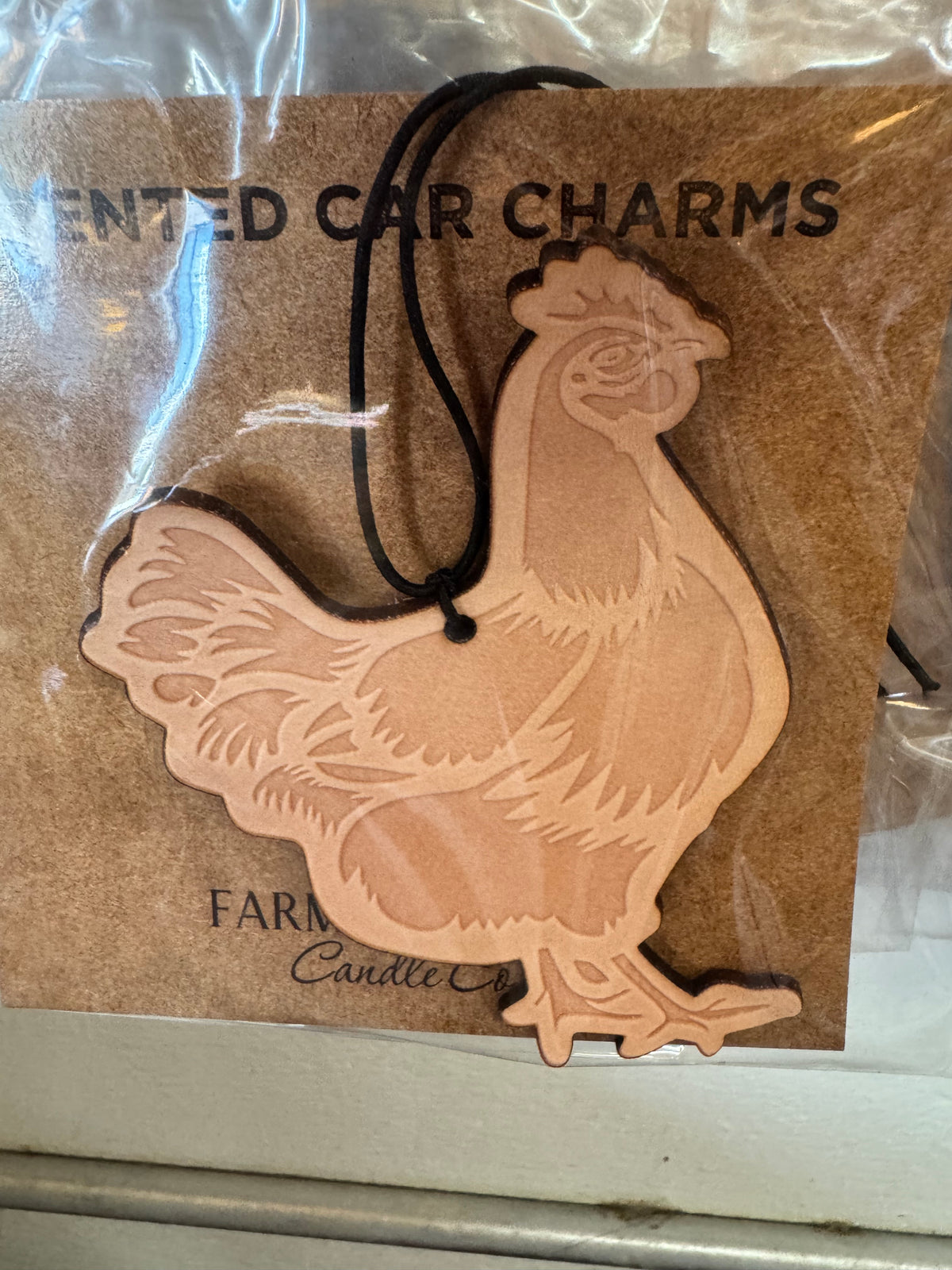 Leather Car Charm | Air Freshener