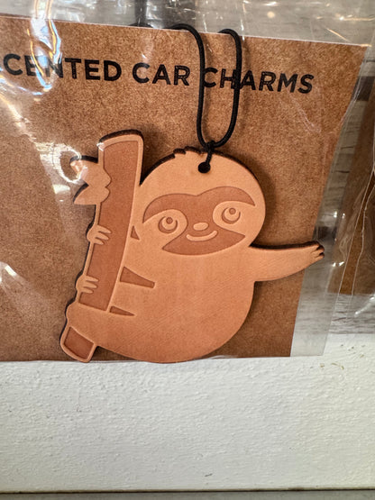 Leather Car Charm | Air Freshener