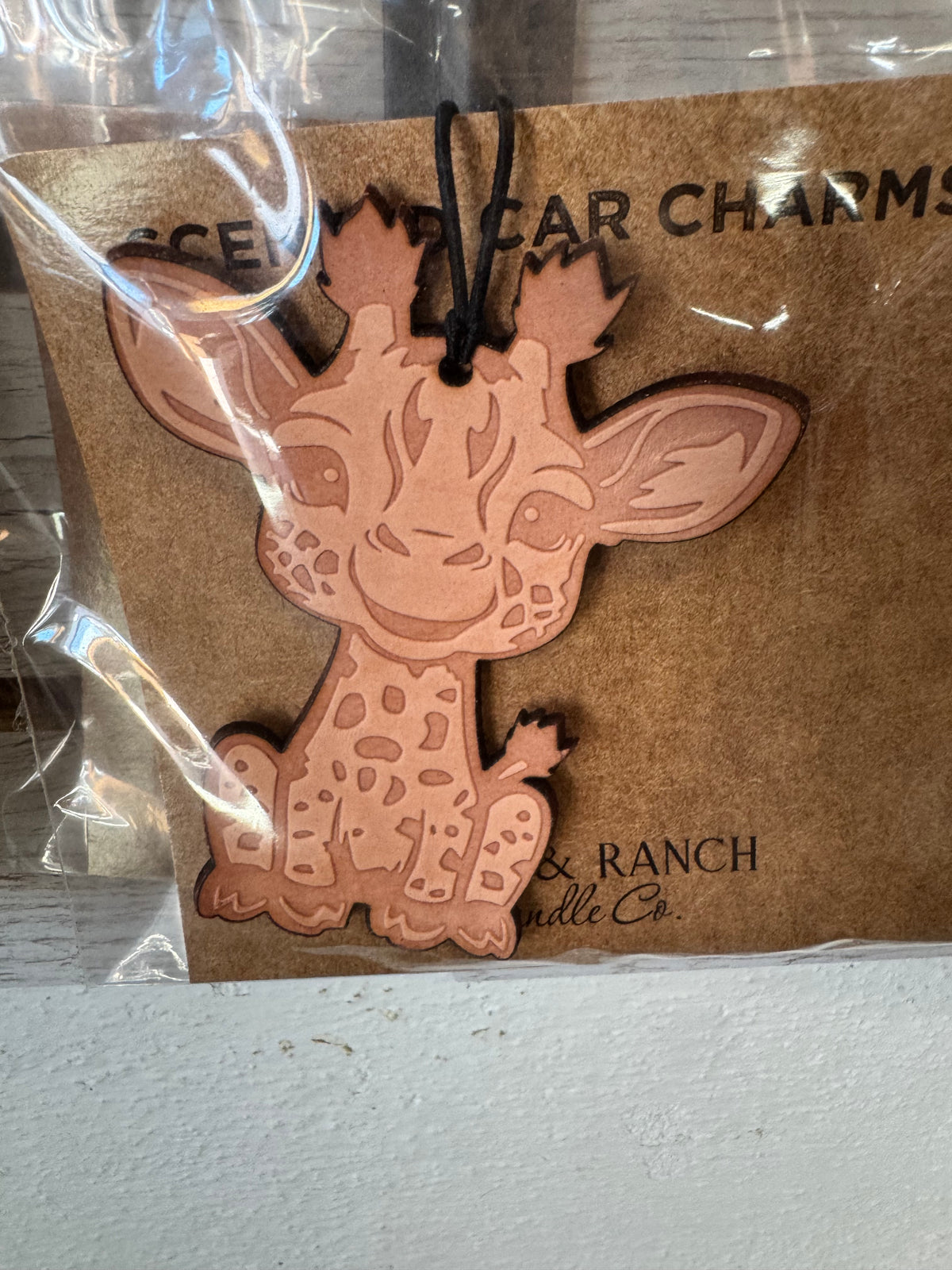 Leather Car Charm | Air Freshener