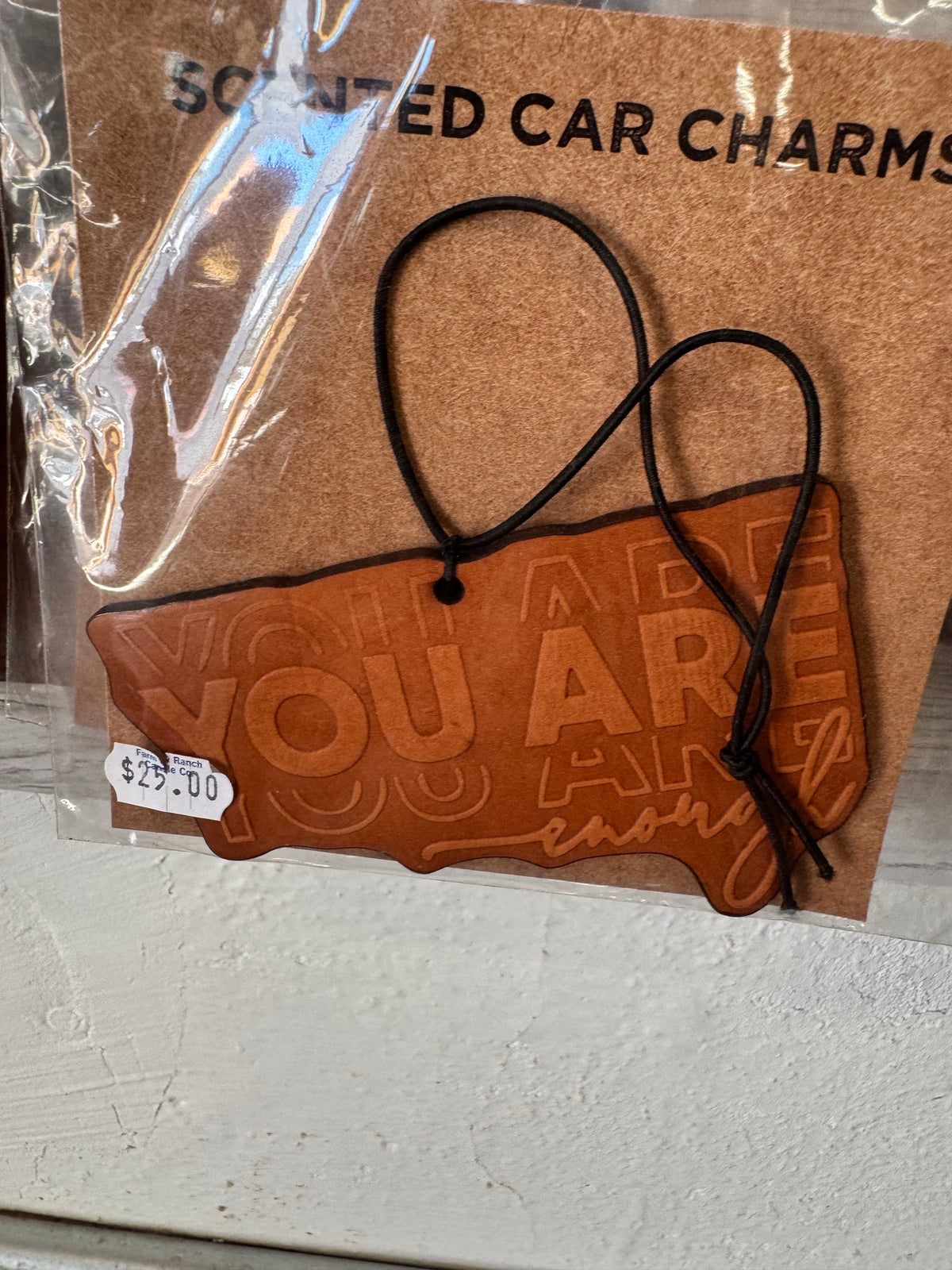 Leather Car Charm | Air Freshener
