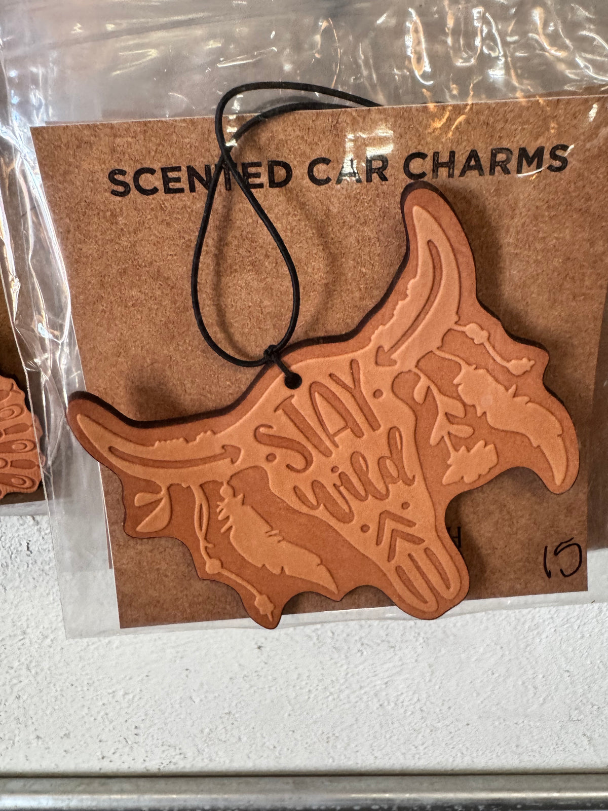 Leather Car Charm | Air Freshener