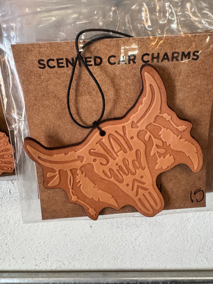 Leather Car Charm | Air Freshener