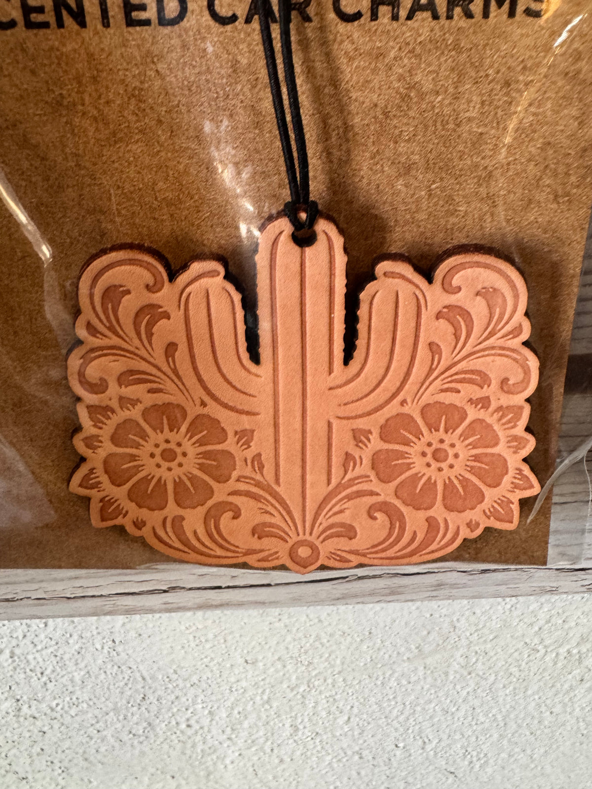 Leather Car Charm | Air Freshener