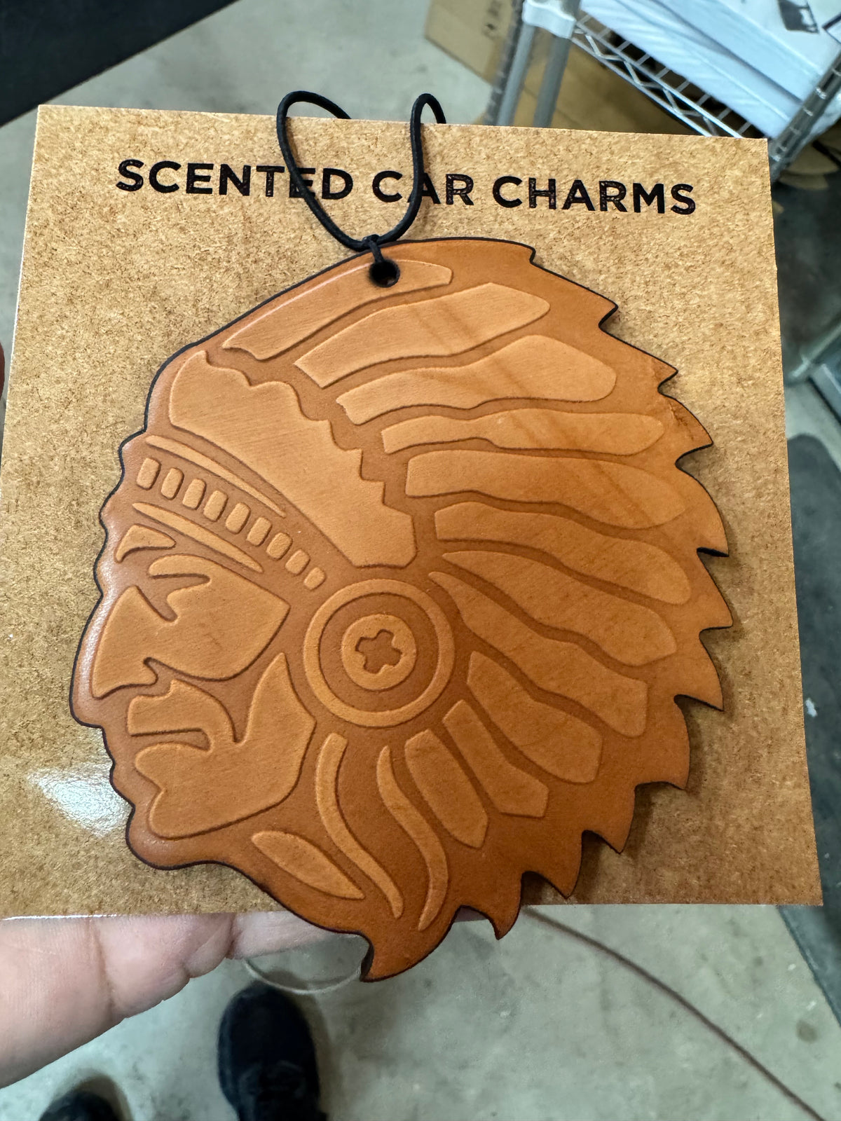 Leather Car Charm | Air Freshener