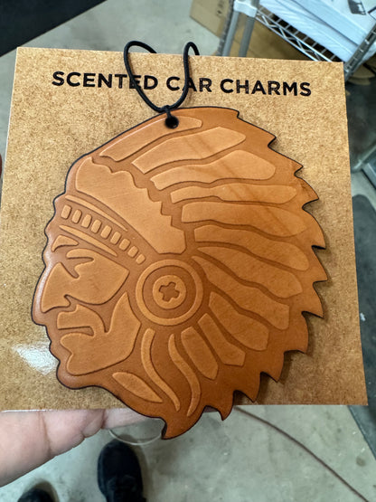 Leather Car Charm | Air Freshener