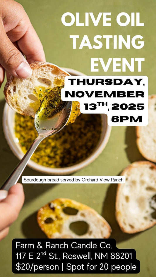 Olive Oil Tasting | Nov 13, 2025 | 6pm