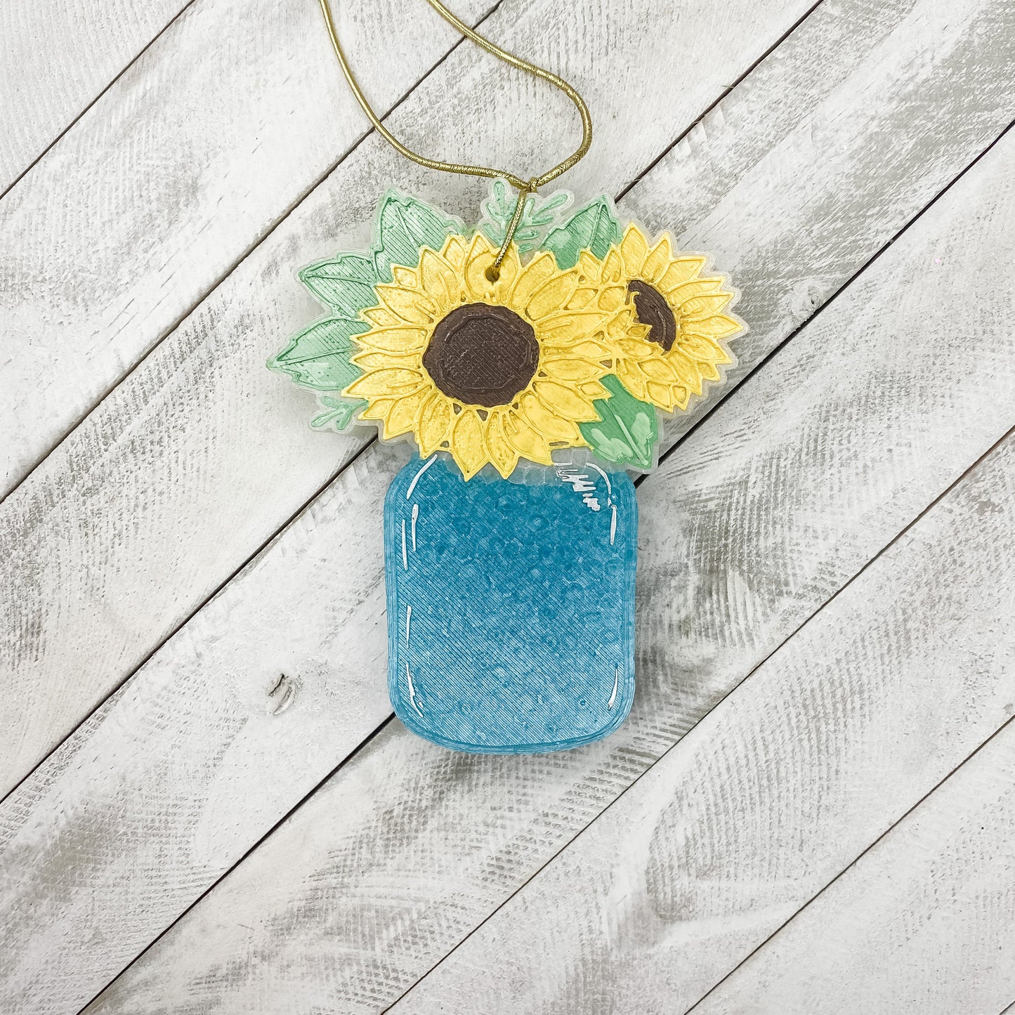 Freshies | Mason Jar with Sunflowers (m6)